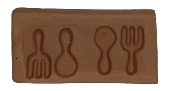 Штамп деревянный Вилка-ложка