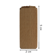 Штамп деревянный Четыре лепестка